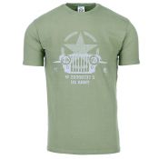 T-Shirt Allied Star Willy Jeep, light oliv 