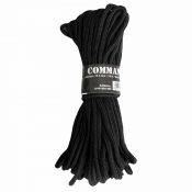 Commando-Seil, 15 Meter, Stärke 5mm, schwarz 
