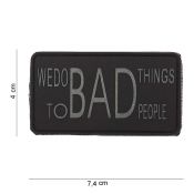 Rubber Patch Bad  Things, schwarz 
