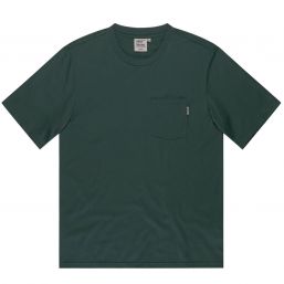 T-Shirt Gray m. Brusttasche von Vintage Industries, grau-grün 
