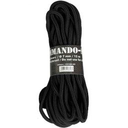 Commando-Seil. 15 Meter; Stärke 7mm, schwarz 