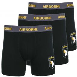 3er Set Boxershorts, Airborne schwarz 