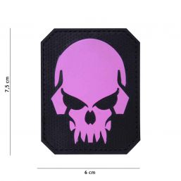 Rubber Patch Pirate Skull, pink 