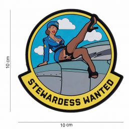 Rubber Patch Stewaardess wanted 